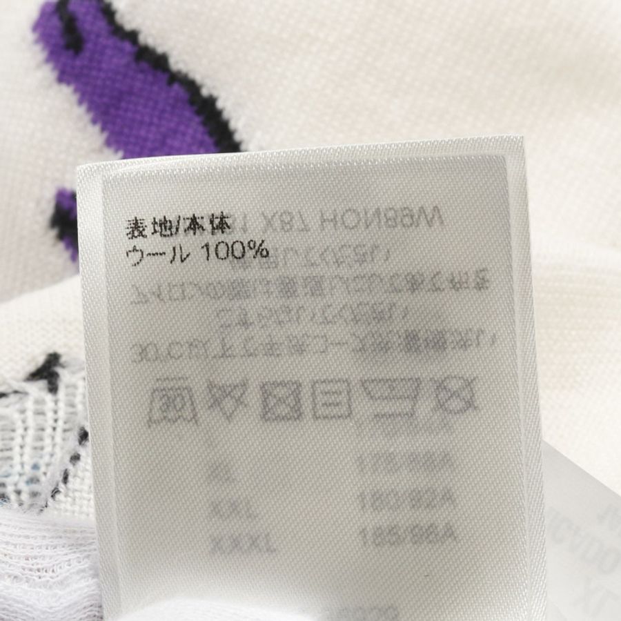 路易威登 (LOUIS VUITTON) 透明針織衫 RM231 X87 HON89W 羊毛 米色 二手 男款 XL-3