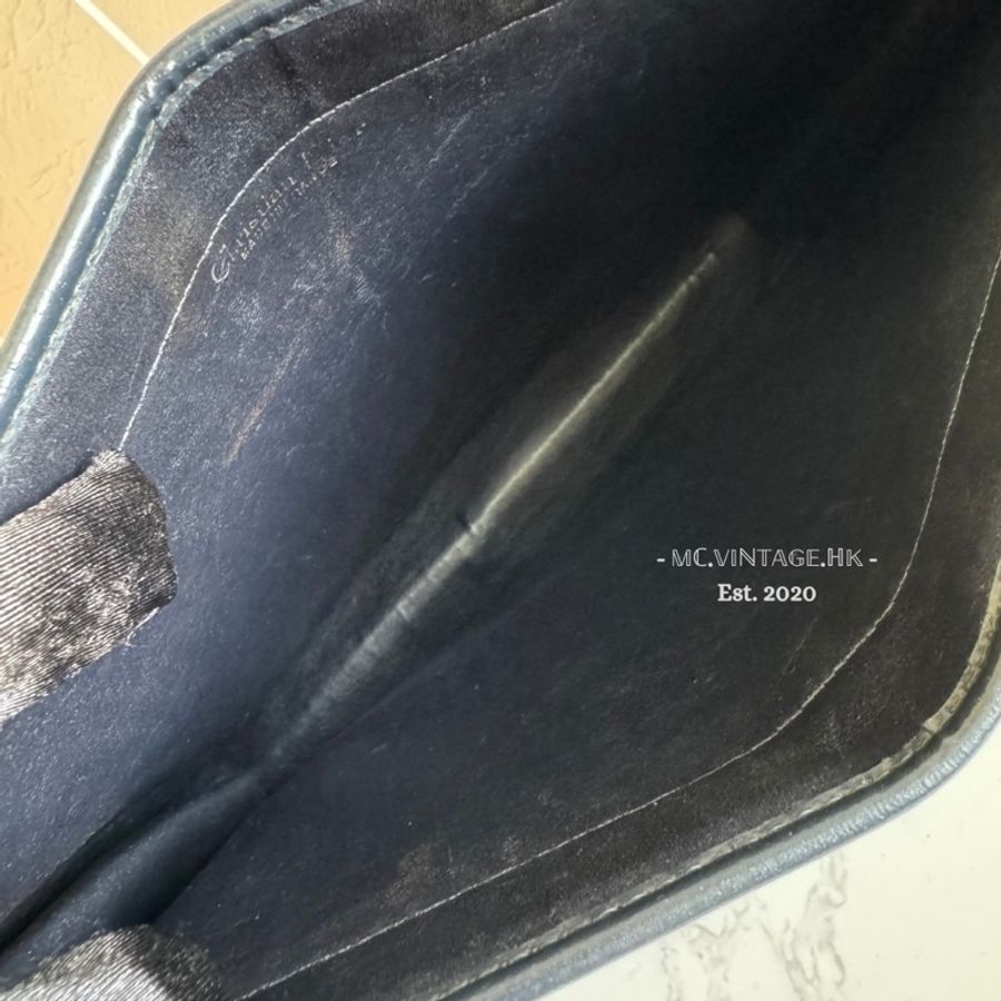 Dior Vintage Oblique Clutch 中古 緹花布 手拿包-14