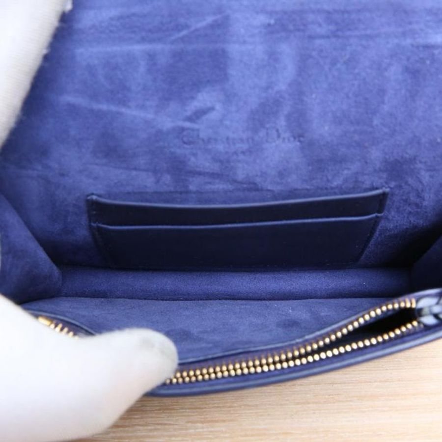 DIOR(迪奧) SADDLE 馬鞍 腰包 17 墨藍色 帆布 2019 Oblique印花-8