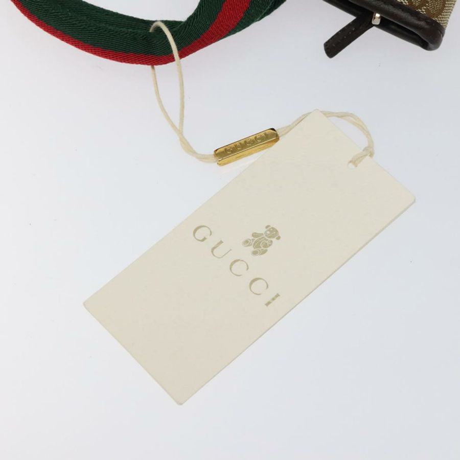 【日本直送】GUCCI GG 帆布織帶雪莉線手提包紅色米綠色 284728 正品 ki5534A-17
