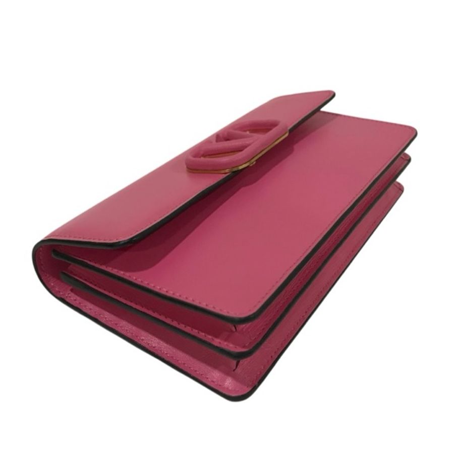 全新Valentino Wallet On Chain Pink-9