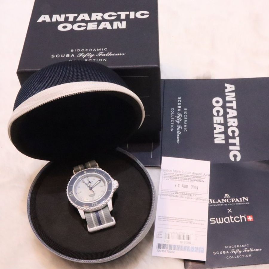 全新swatch × blancpain 白色🤍-0