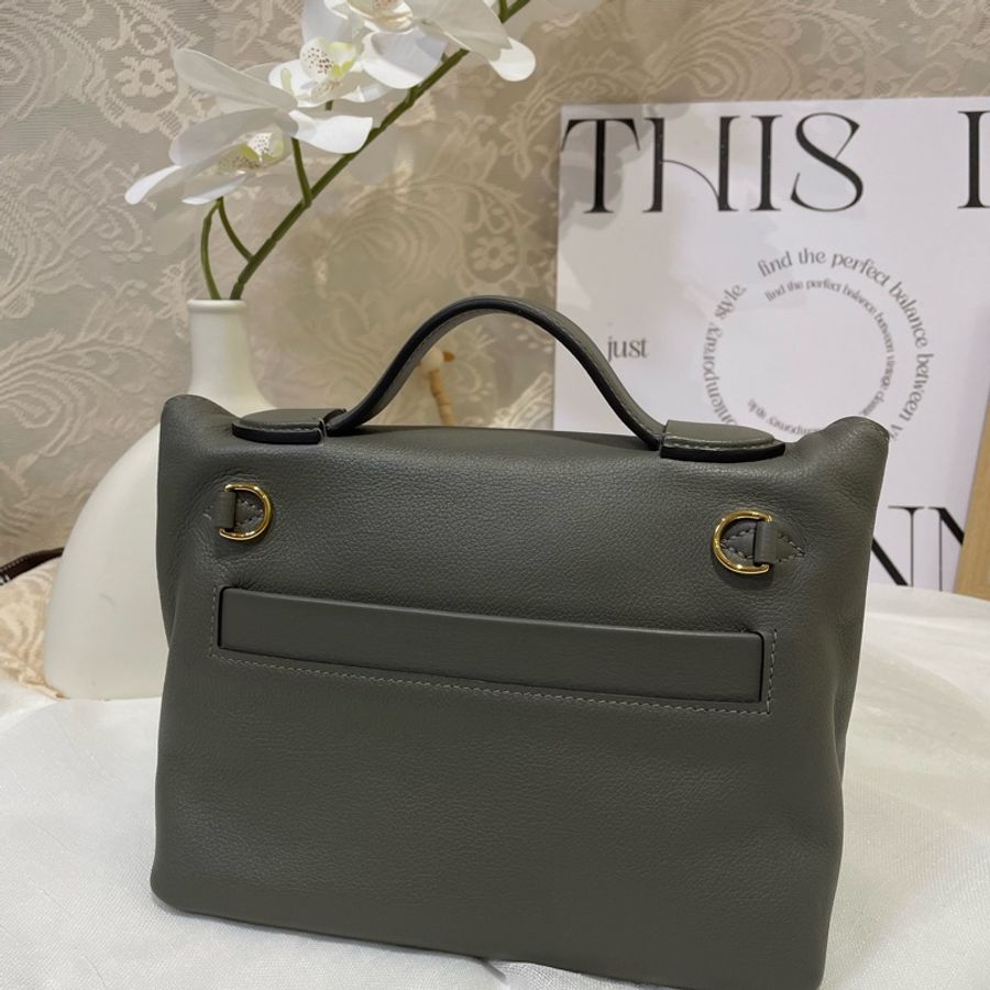 Hermes mini 2424 錫器灰 etain 全新-4