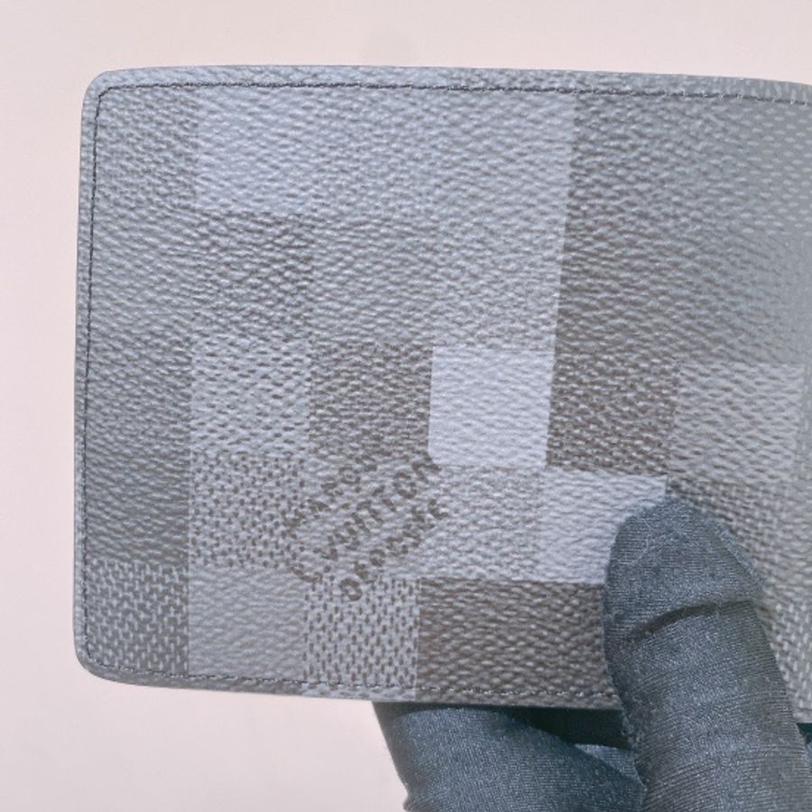 TK1677 Louis Vuitton 路易威登M14927 修身黑灰色中夾Slender Wallet Grey And Black Canvas-15