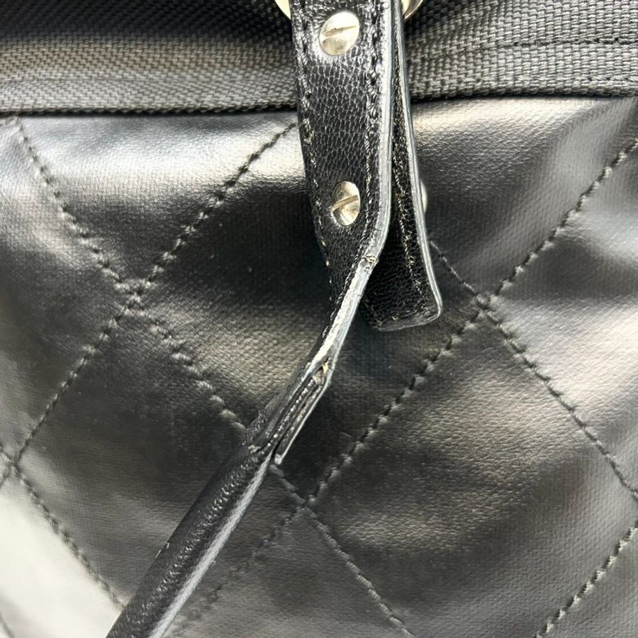 Chanel黑色牛皮帆布Paris Biarritz托特包A34210-9