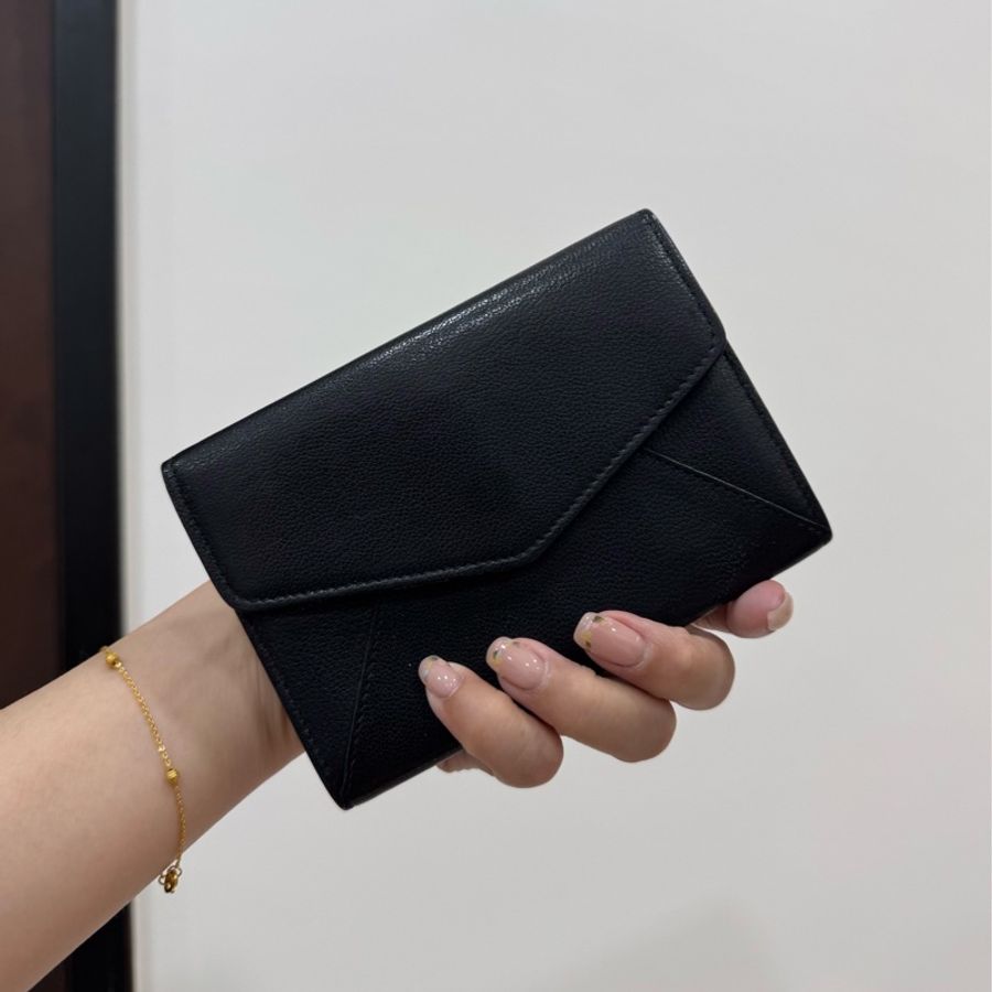 YSL 聖羅蘭 黑色 皮夾 皮包 錢包 卡夾 卡包 短夾 零錢包 名片夾 信用卡卡夾-3