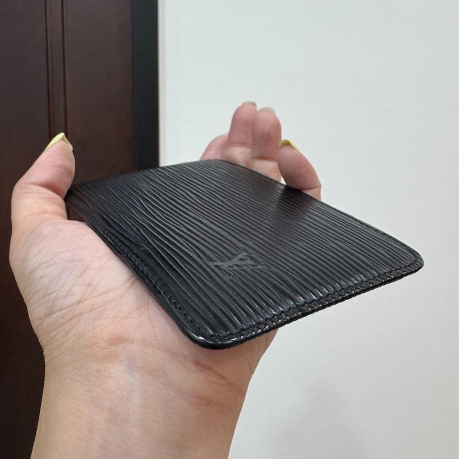 LV EPI 水波紋 黑色 卡夾 卡包 名片夾 信用卡夾 證件夾-4