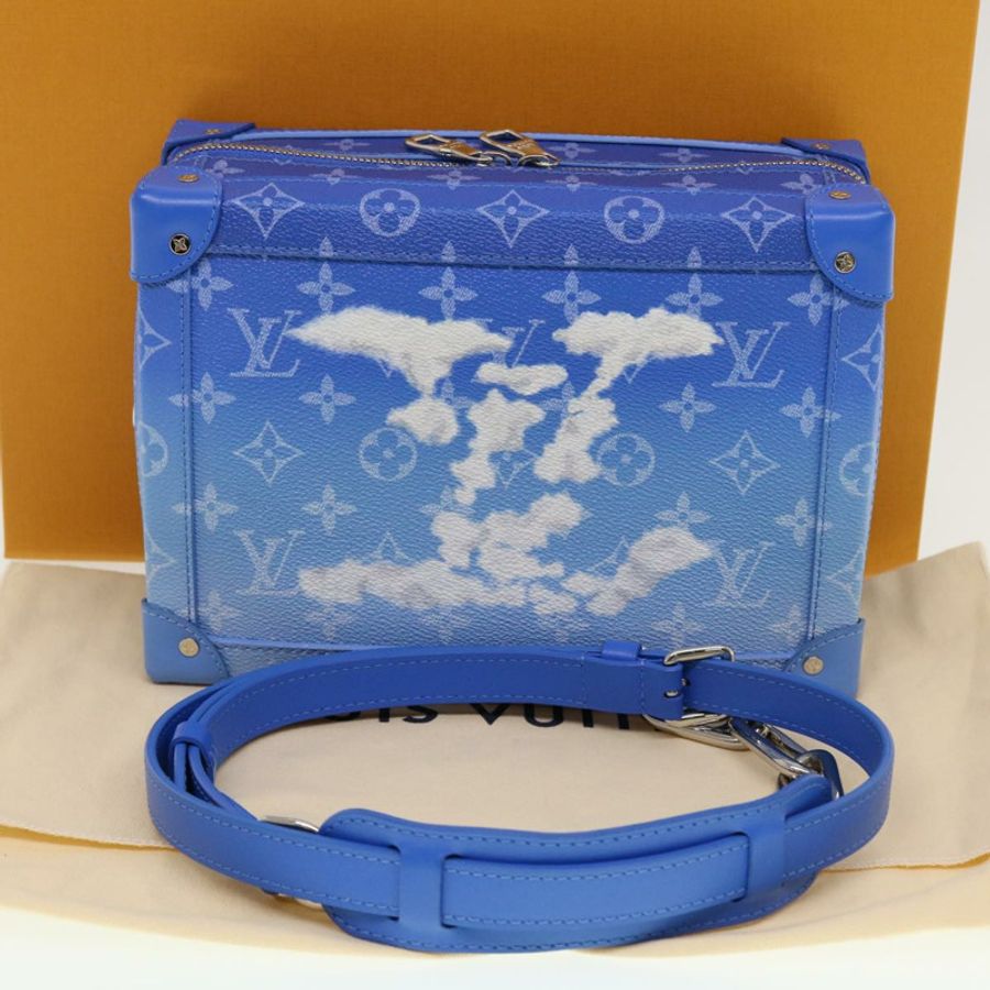 【日本直送】路易威登 Monogram Clouds Soft Trunk 單背包 藍色 M45430 LV Auth 42826SM-11