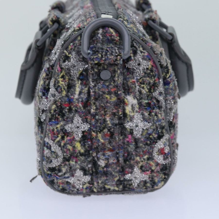 【日本直送】路易威登 Monogram 花紋氈 Keepall XS 手提包 灰色 M80821 LV 正品 86001SM-3