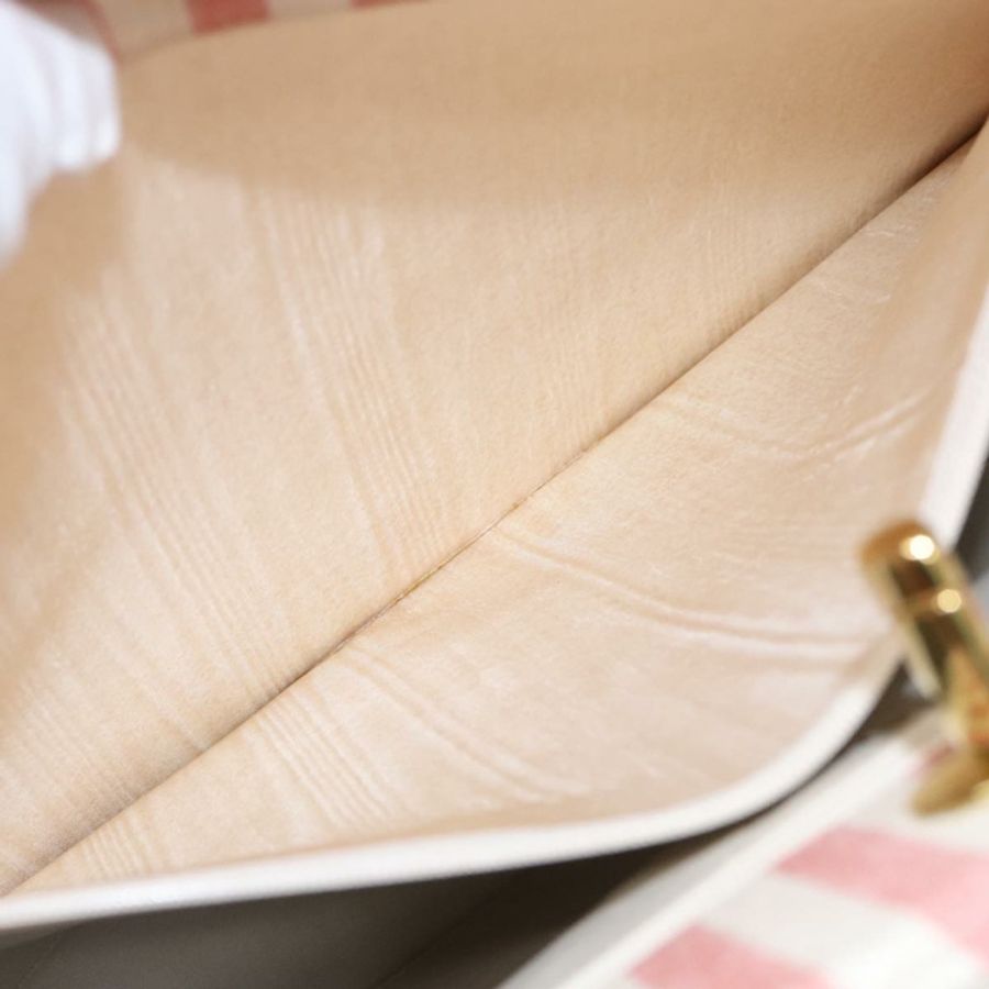 【日本直送】香奈兒 (CHANEL) Matelasse 鏈條肩背包 帆布 金色 粉紅色 CC 標誌 正品 96691SM-24