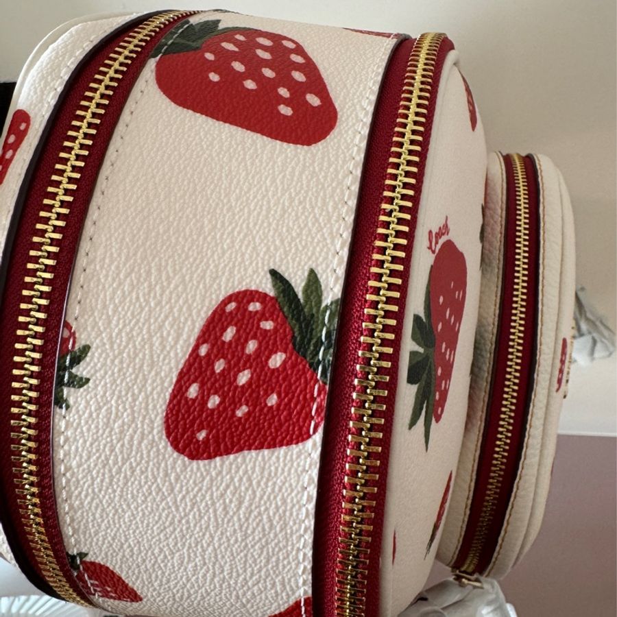 Coach草莓🍓後背包-5