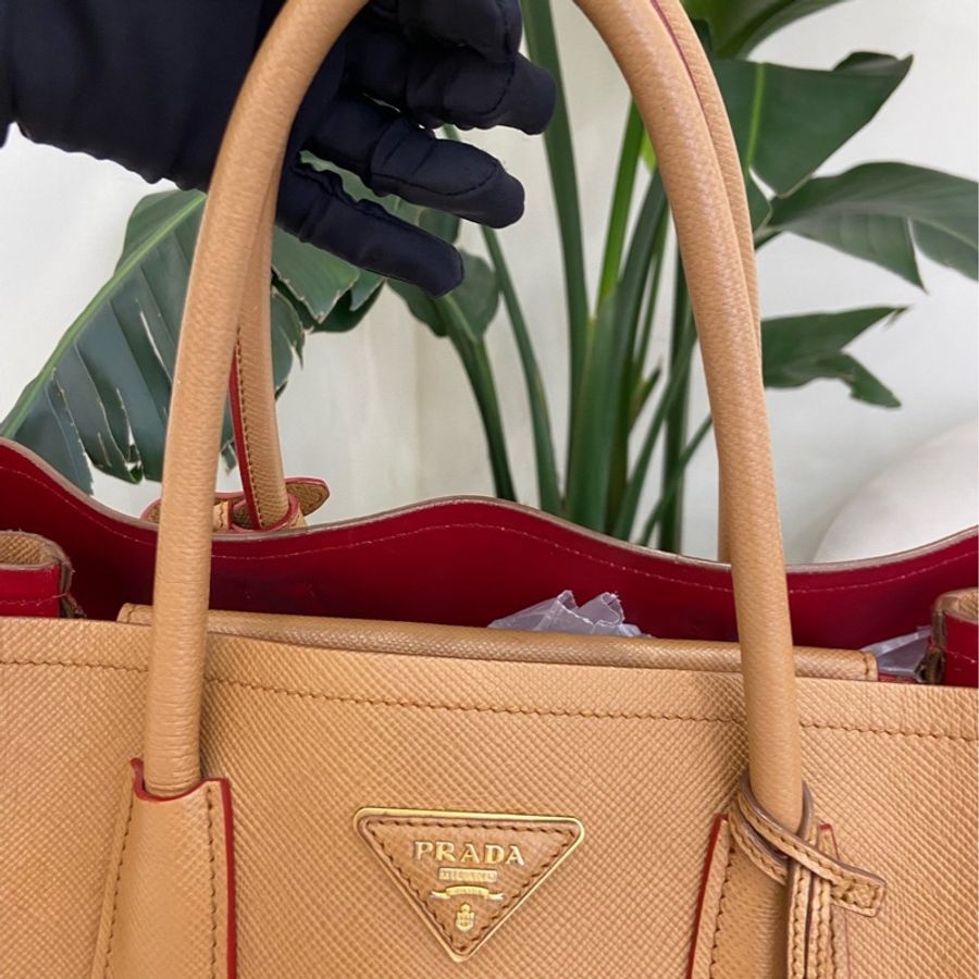 ✨Prada Double棕卡其色tote bag-7
