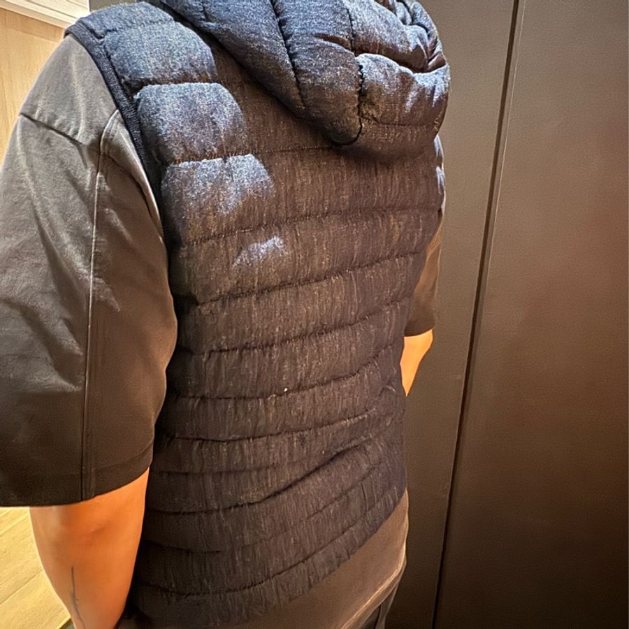 Moncler Dover Hooded Down Vest Moncler男生牛仔布羽絨背心-5