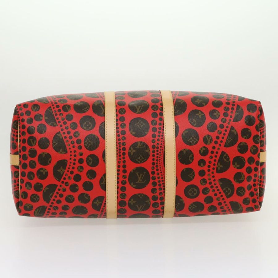 【日本直送】路易威登 Monogram Yayoi Kusama Keepall Bandouliere55 旅行包 M40695 正品 30515SV-4
