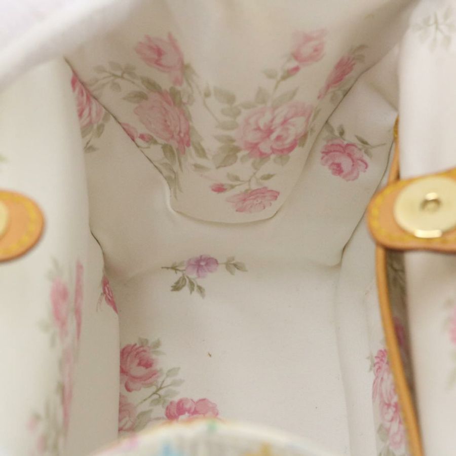 【日本直送】路易威登 Monogram Multicolor Abelia 手提包 緞面 白色 M92936 LV 32798SV-19