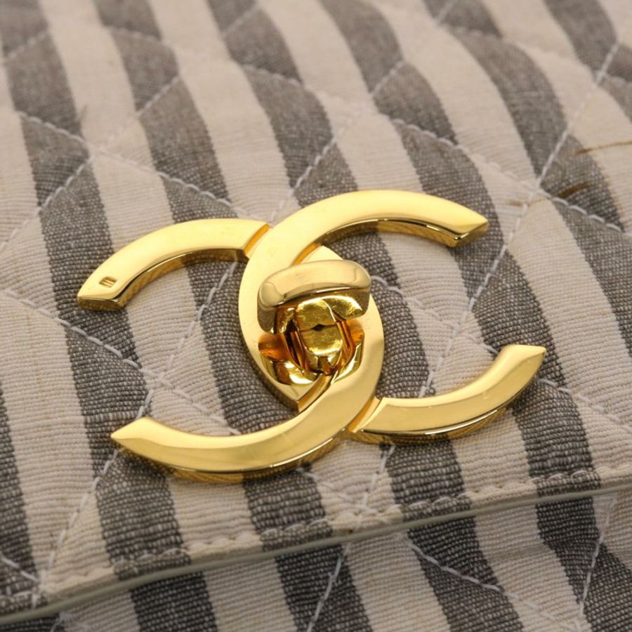 【日本直送】香奈兒 (CHANEL) Matelasse 背包背包,淺藍色,白色,CC 標誌,貨號 48071AV-19