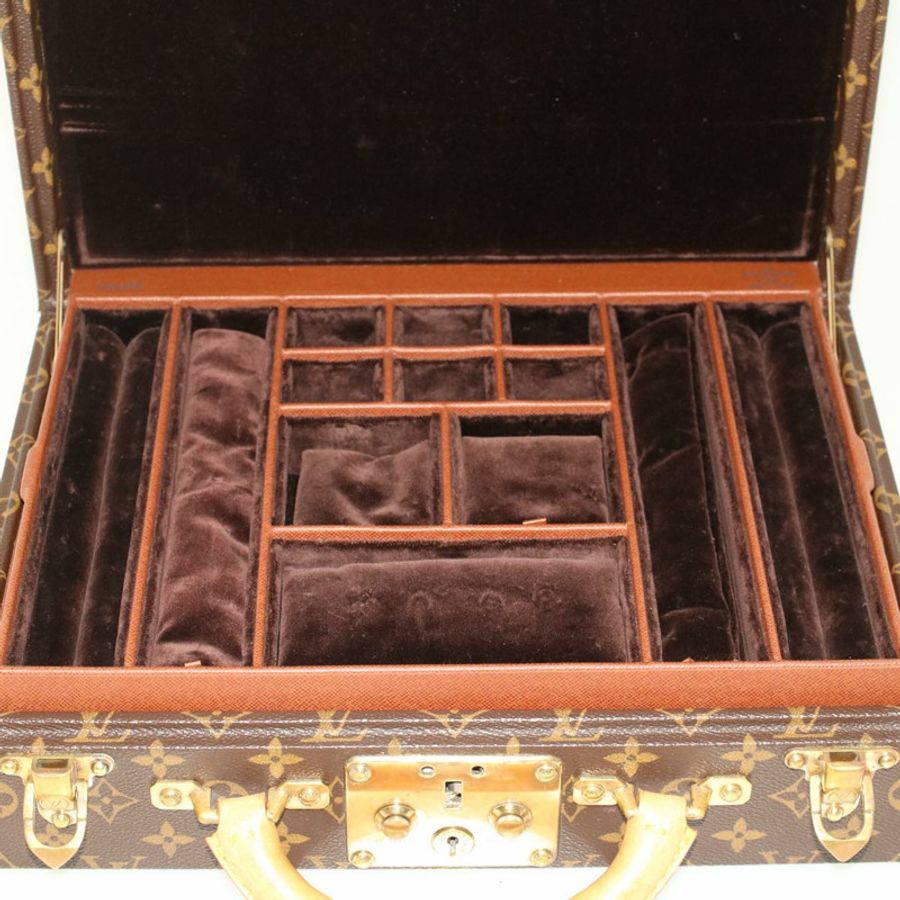 【日本直送】路易威登 Monogram Boite Bijou Trunk M47120 LV Auth 49667SV-21