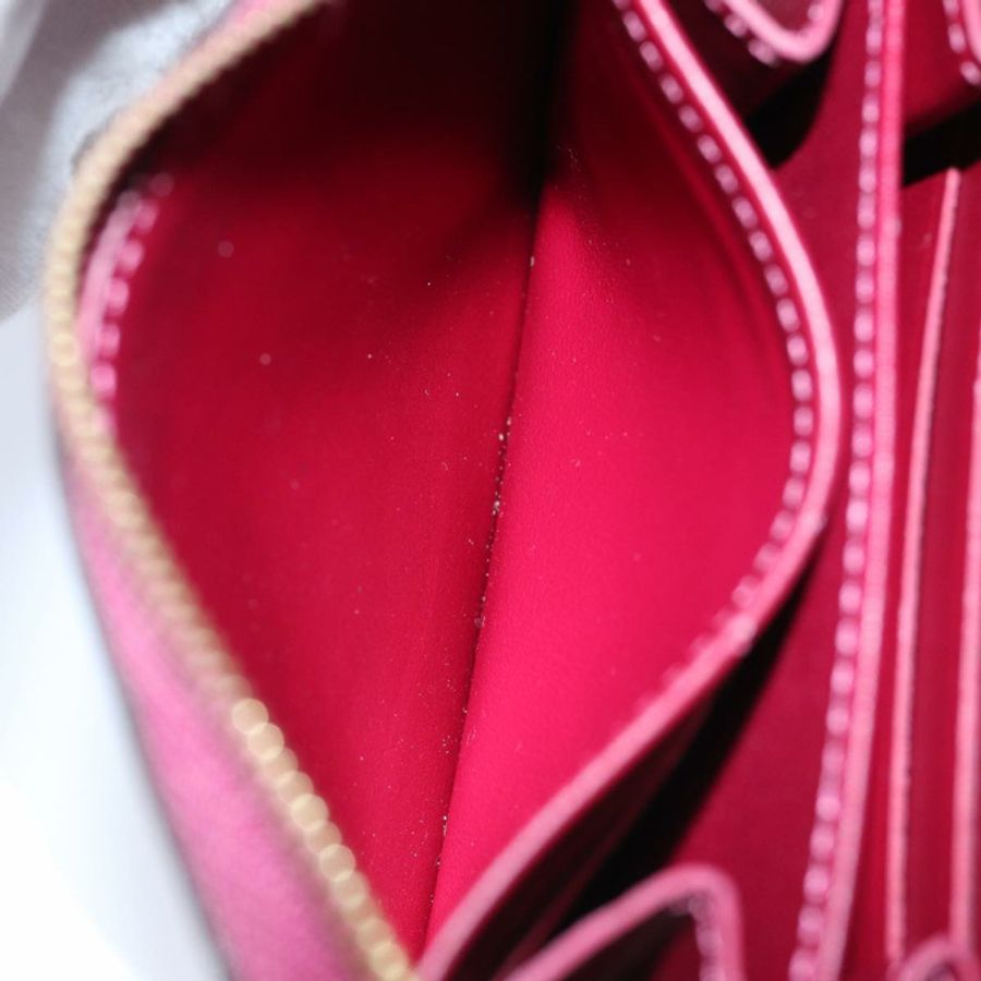 【日本直送】路易威登 Monogram Vernis Zippy 紫色零皮夾 M91534 正品 am6485V-9