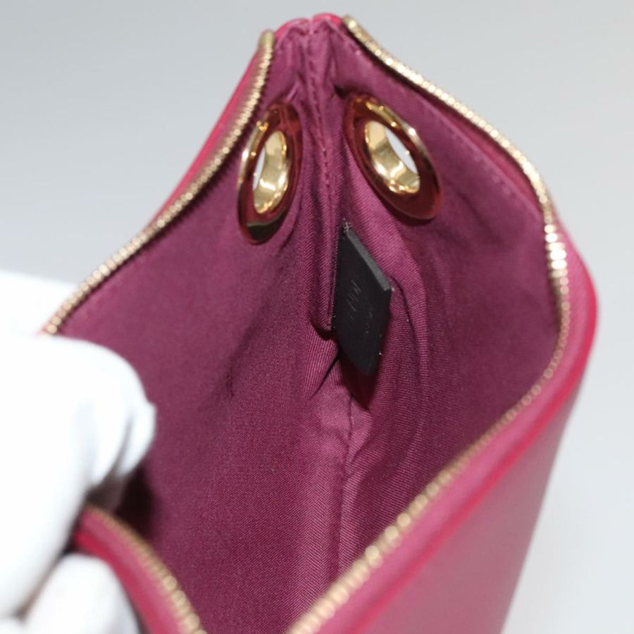 【日本直送】FENDI Triplet 手拿包,皮革材質,棕色、紫色、金色,正品編號 106719V-18