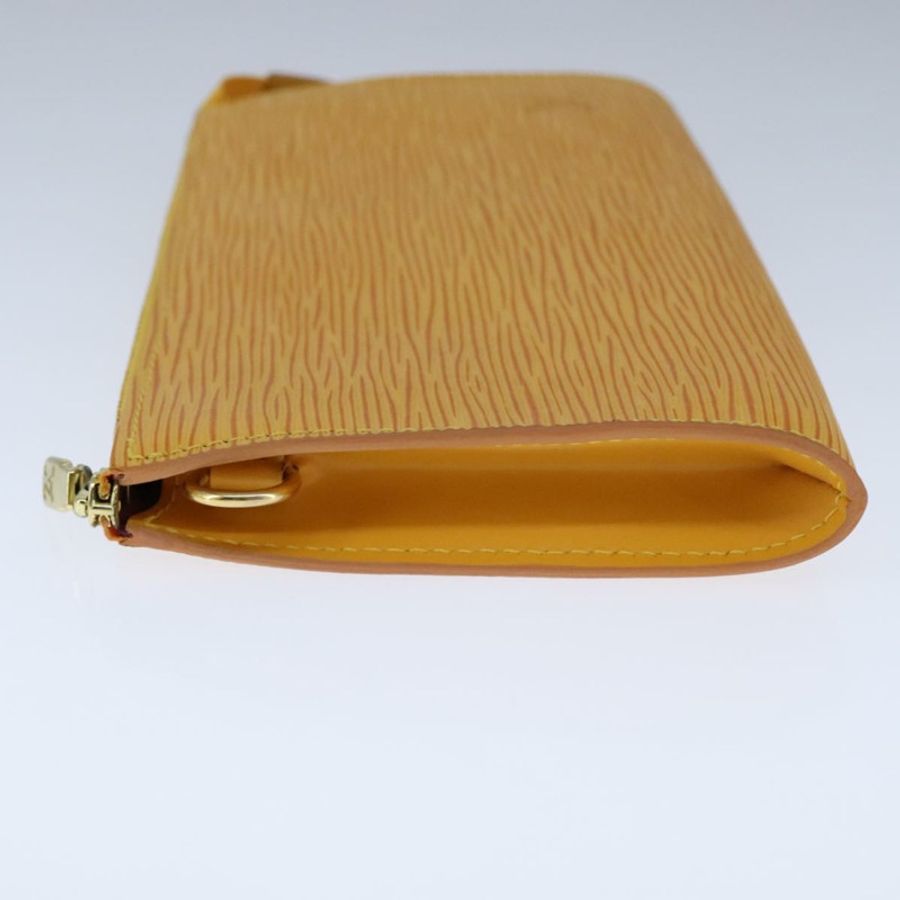 【日本直送】路易威登 Epi Pochette Accessoires 手拿包 黃色 M52989 LV Auth 93274V-2