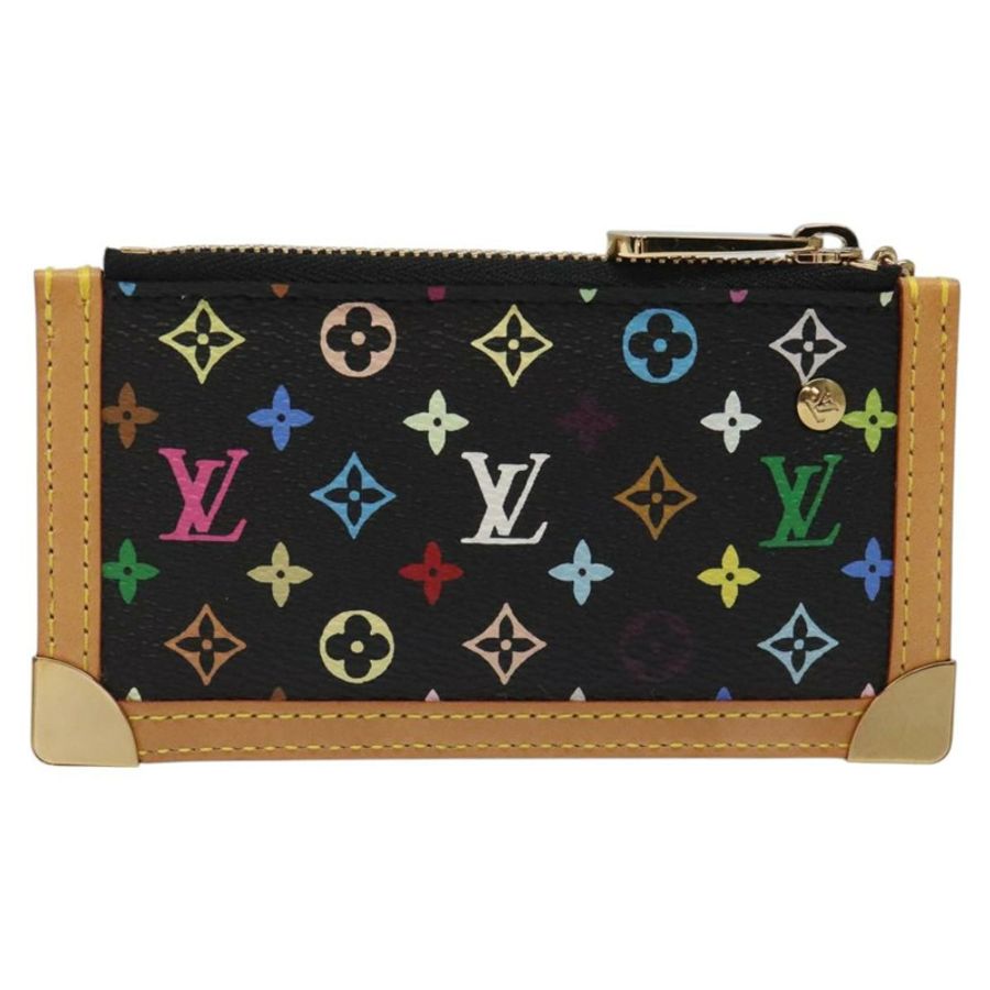 【日本直送】路易威登 Monogram Multicolor Pochette Cles 手拿包 黑色 M92654 正品 EC410SV-1