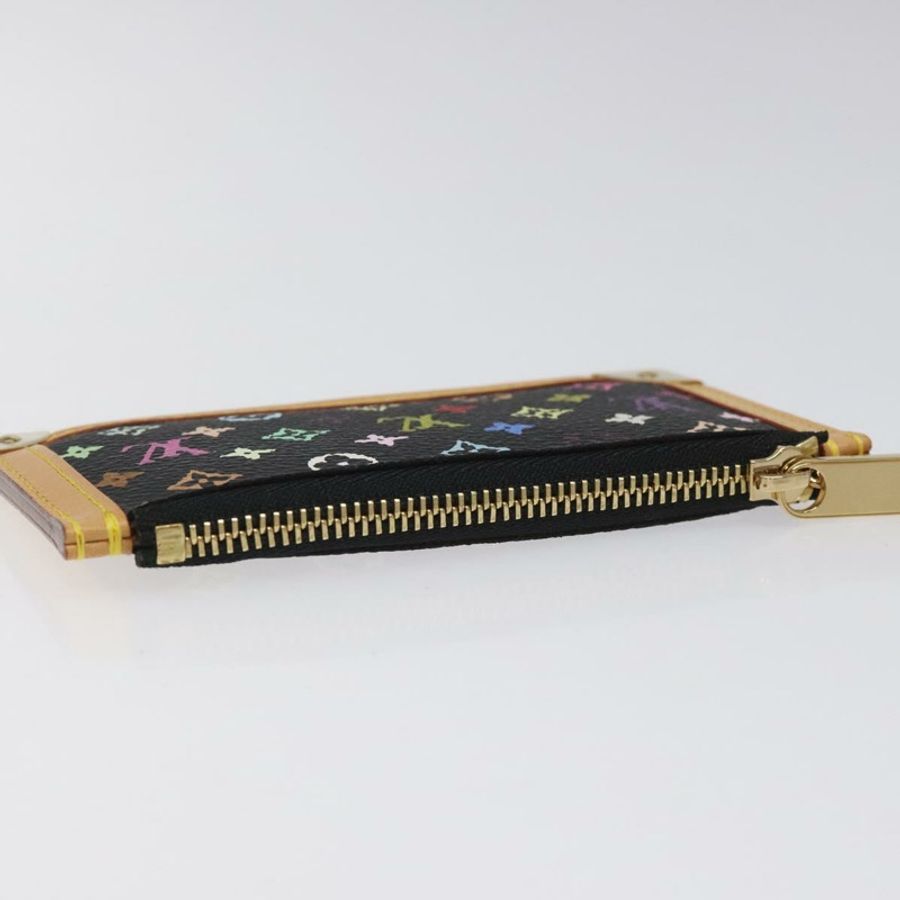 【日本直送】路易威登 Monogram Multicolor Pochette Cles 手拿包 黑色 M92654 正品 EC410SV-4