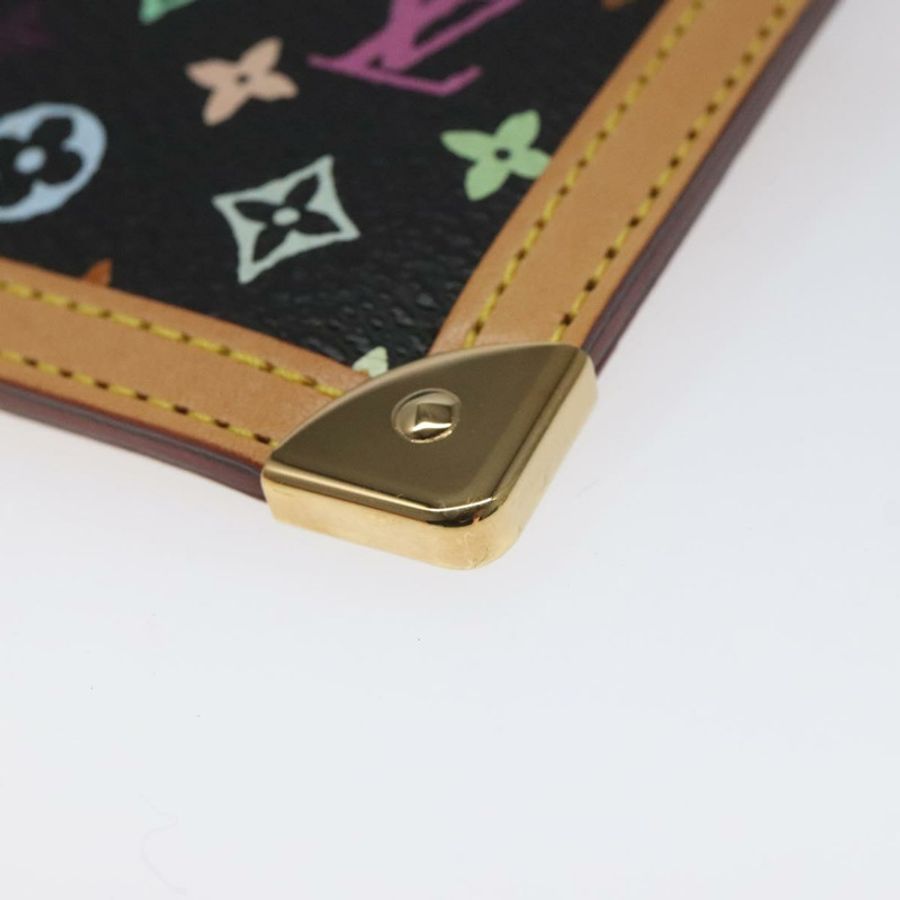 【日本直送】路易威登 Monogram Multicolor Pochette Cles 手拿包 黑色 M92654 正品 EC410SV-6