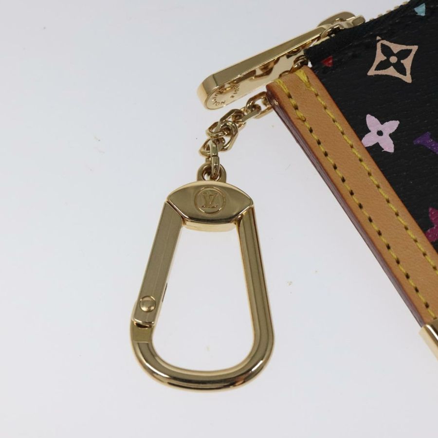 【日本直送】路易威登 Monogram Multicolor Pochette Cles 手拿包 黑色 M92654 正品 EC410SV-7