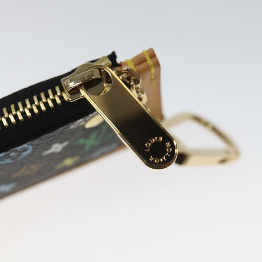【日本直送】路易威登 Monogram Multicolor Pochette Cles 手拿包 黑色 M92654 正品 EC410SV-8
