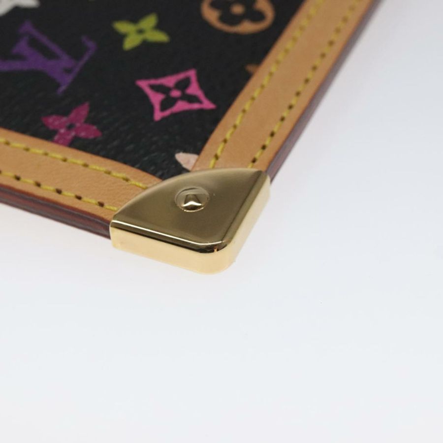 【日本直送】路易威登 Monogram Multicolor Pochette Cles 手拿包 黑色 M92654 正品 EC410SV-13