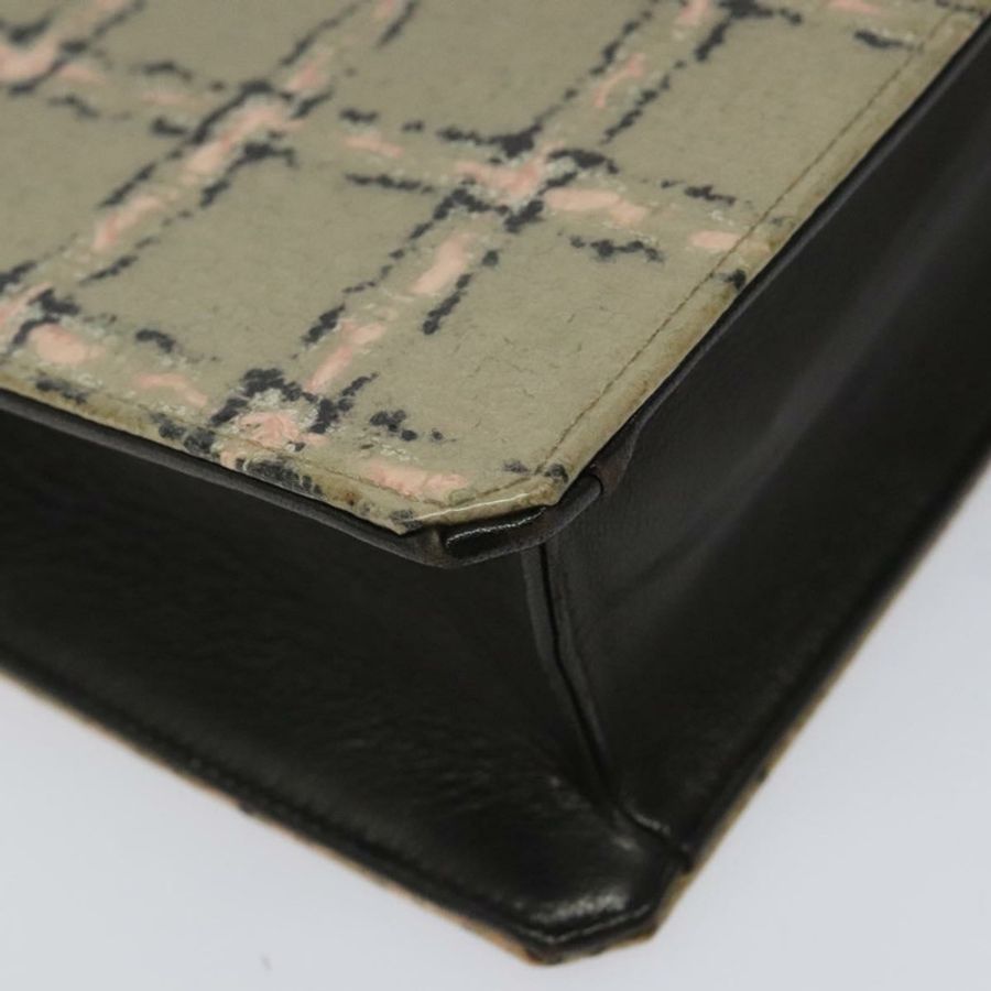 【日本直送】香奈兒 Choco Bar 鏈條手提包 琺瑯皮革 米色 CC Auth bs23554V-14