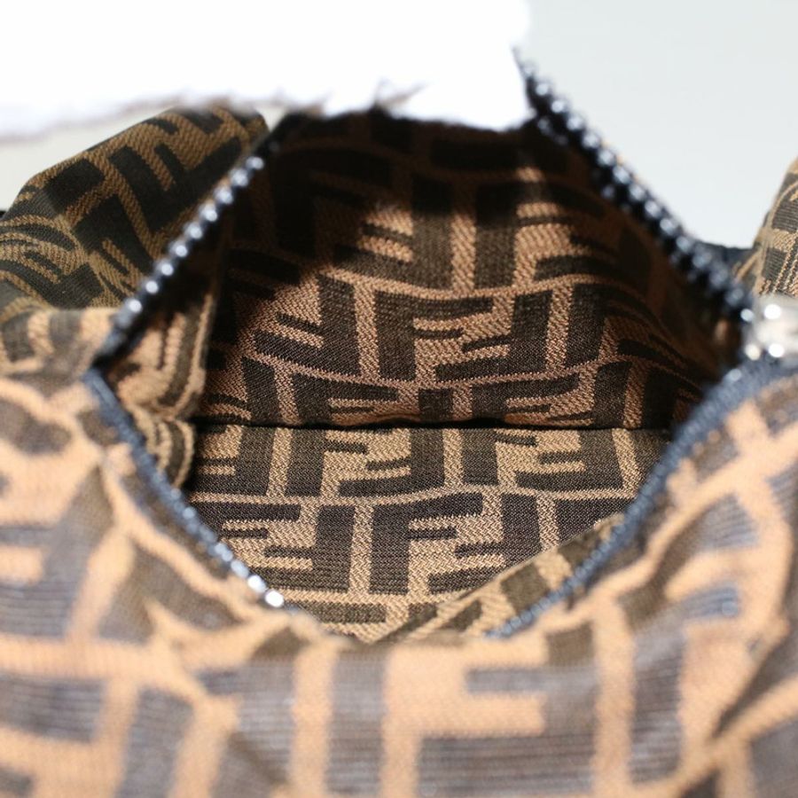 【日本直送】FENDI Zucca帆布外套 黑色棕色 Auth am4620M-4