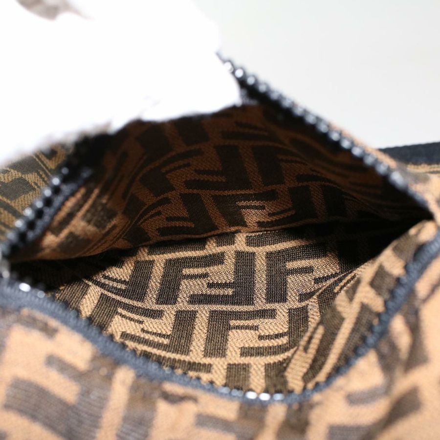 【日本直送】FENDI Zucca帆布外套 黑色棕色 Auth am4620M-5