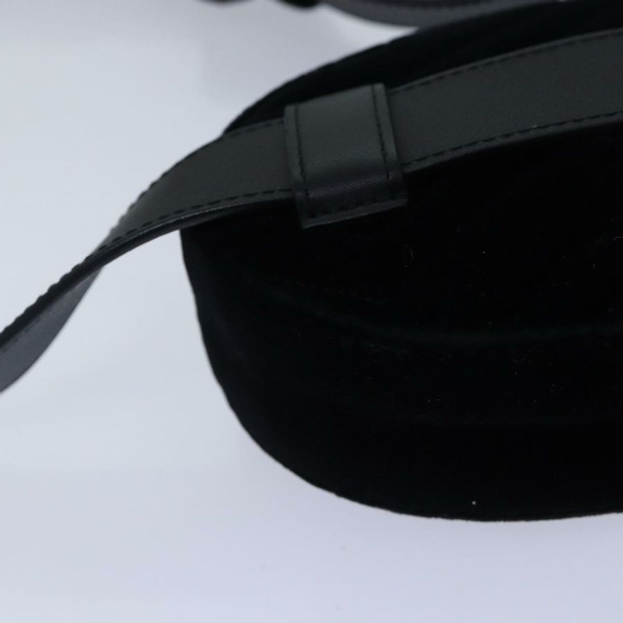 【日本直送】GUCCI 腰包 絲絨 黑色 金色 476434 Auth bs17475M-14