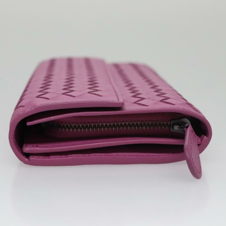 【日本直送】BOTTEGA VENETA INTRECCIATO 長版皮夾 皮革 紫色 正品 103477M-3