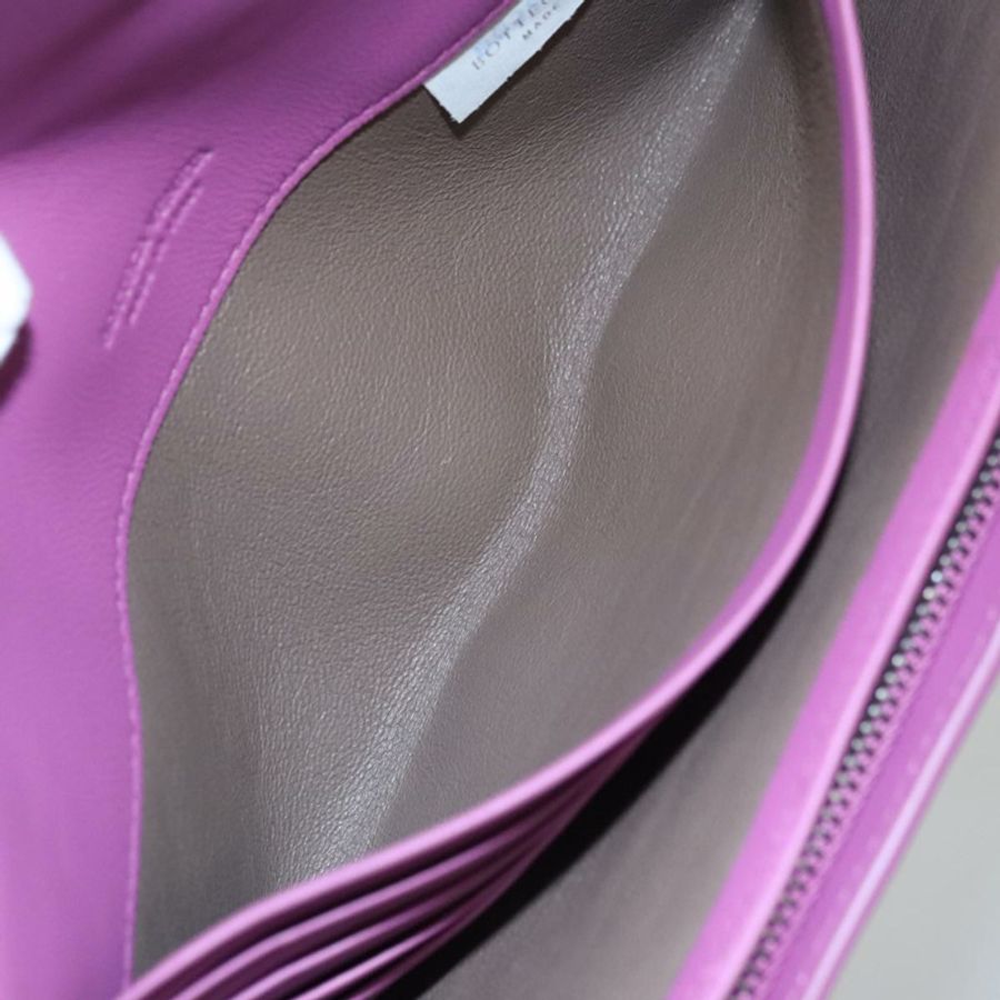 【日本直送】BOTTEGA VENETA INTRECCIATO 長版皮夾 皮革 紫色 正品 103477M-17