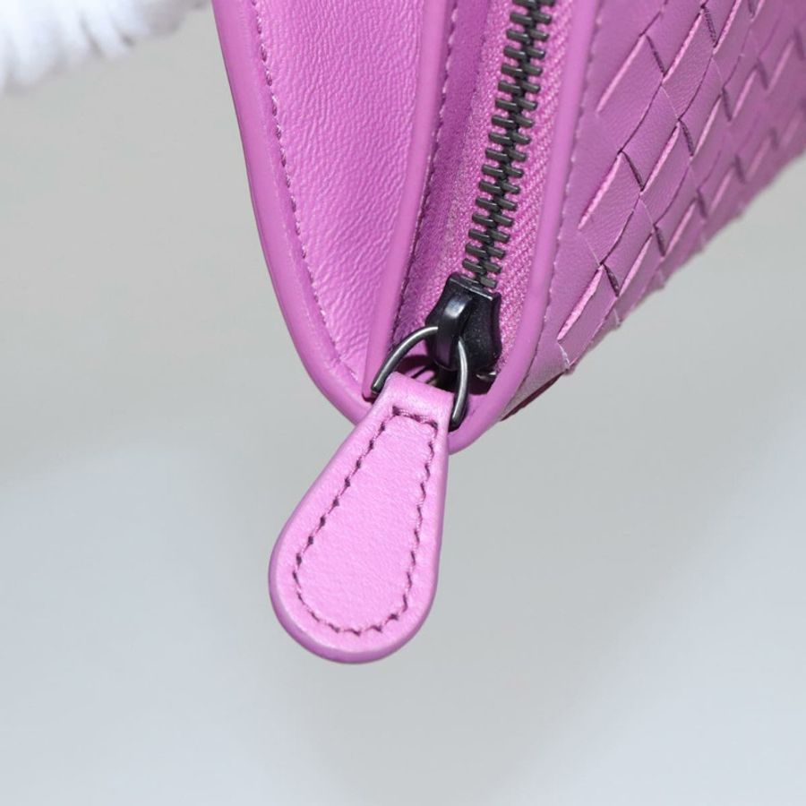 【日本直送】BOTTEGA VENETA INTRECCIATO 長版皮夾 皮革 紫色 正品 103477M-18