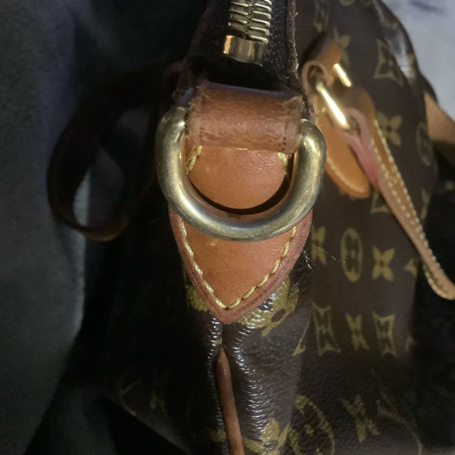LOUIS VUITTON 老花水餃包 托特包手提包M40145-16