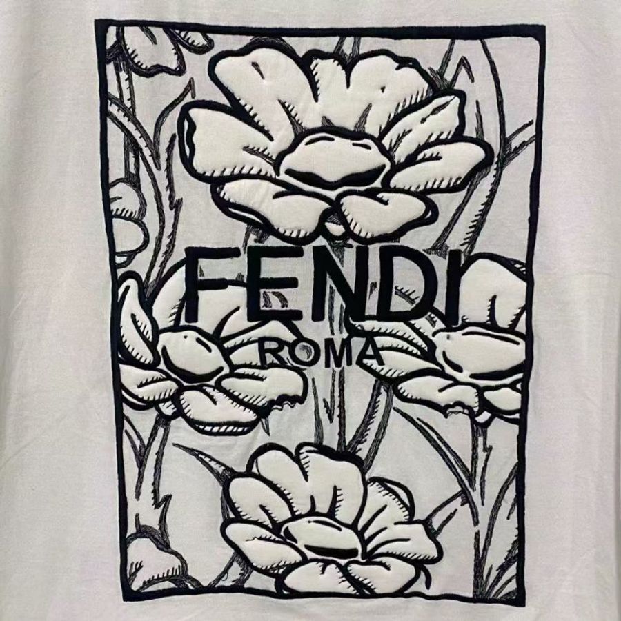 FENDI 刺繡logo 短袖 S號 胸圍106衣長70 99新-3