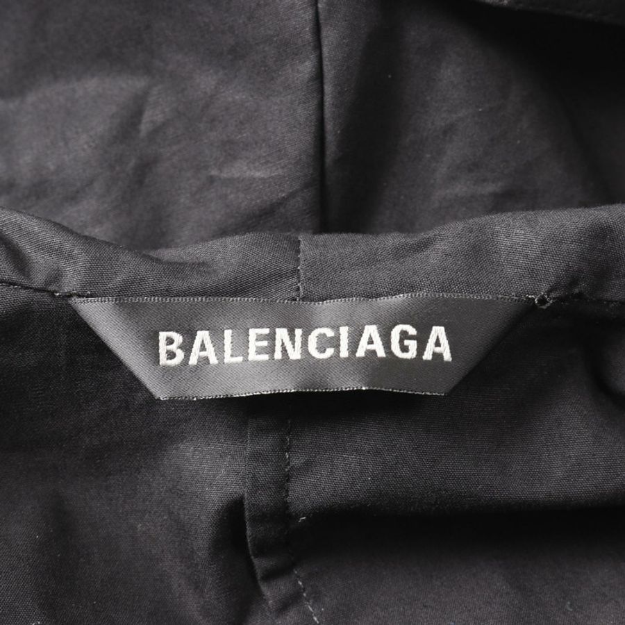 BALENCIAGA 中長連身裙 790923 純棉 黑色 2 碼 二手女裝-2