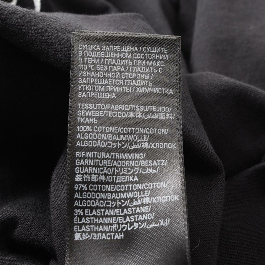 BALENCIAGA 金屬標誌T卹,純棉材質,黑色,二手,男女通用-3