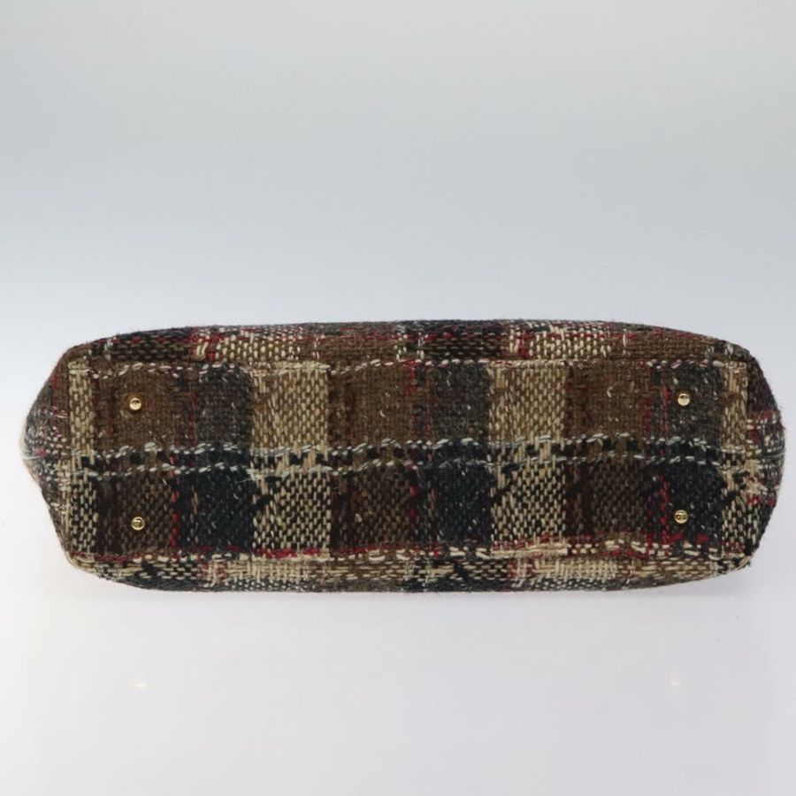 【日本直送】BURBERRY Nova 格紋帆布手提包,金色棕色,正品,貨號 121468-4