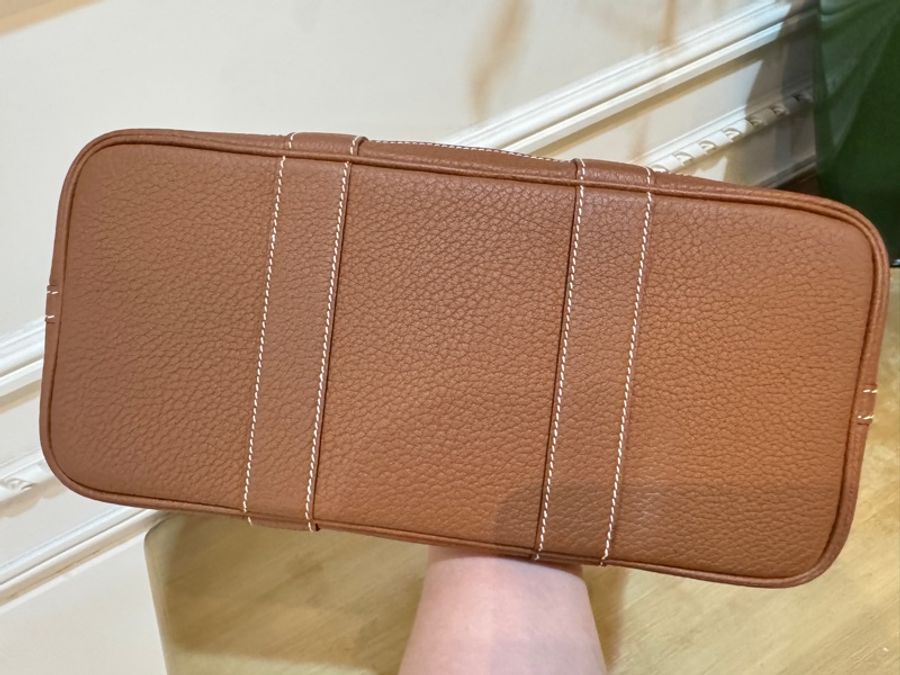 Hermes garden party 30 金棕帆布-6