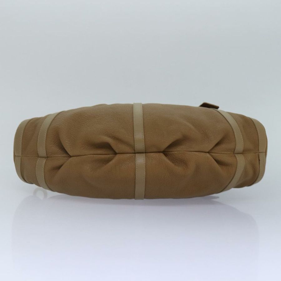 【日本直送】寶格麗手提包 皮革 米色 金色 正品 yk14360-4