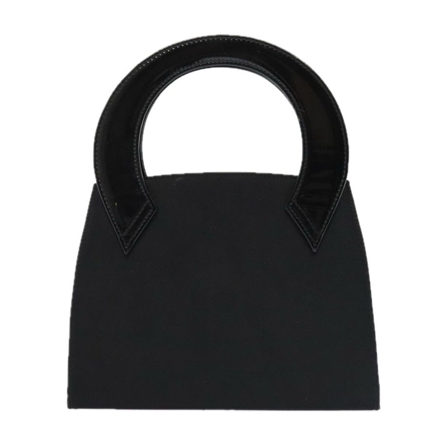 【日本直送】Salvatore Ferragamo 手提包 緞面黑金 正品 90246-1