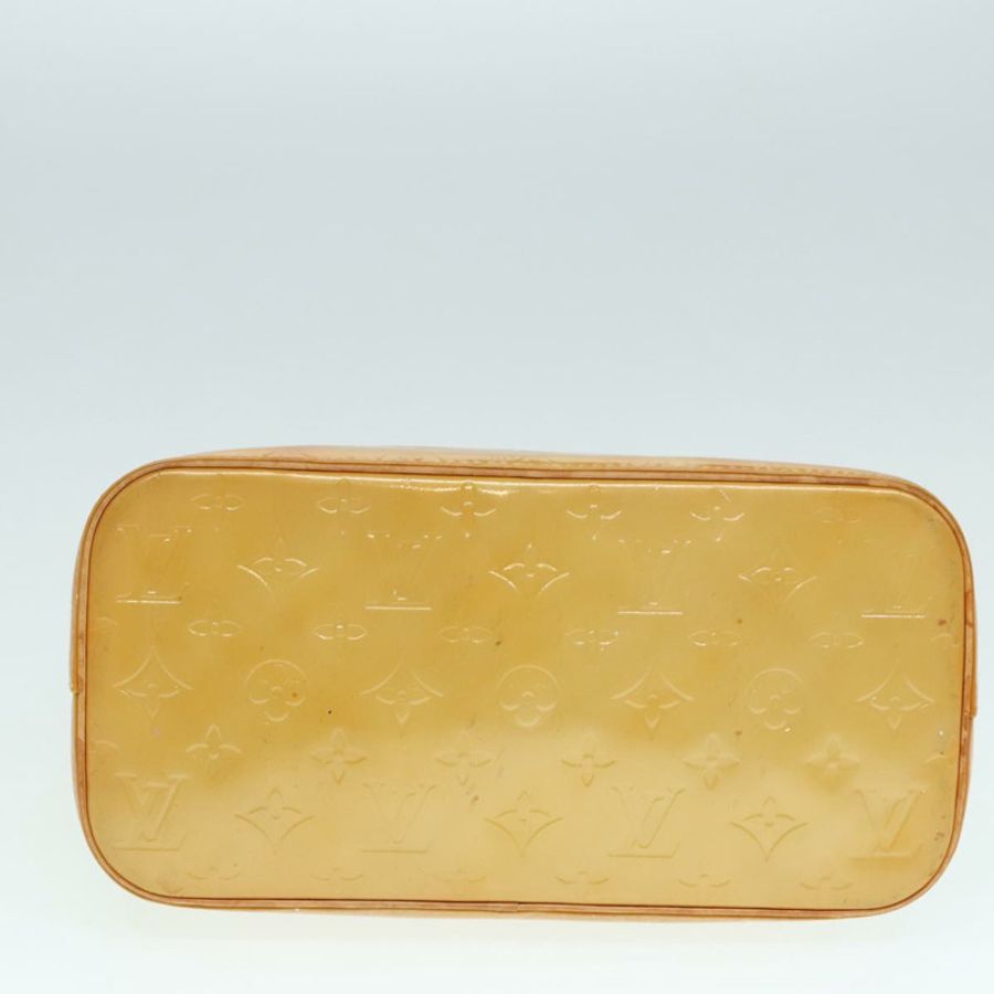 【日本直送】路易威登 Monogram Vernis Houston 手提包 米色 M91004 LV 正品 90153-4