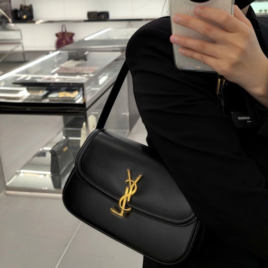 🛫當季新品🛬Saint Laurent 832330 YSL Solferino 2.0 Box 小羊皮包 黑色-1