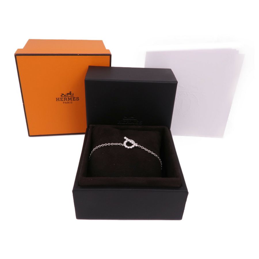 HERMES 【激減優惠】18K白金Diamond Finesse Bracelet鑽石手鏈-8