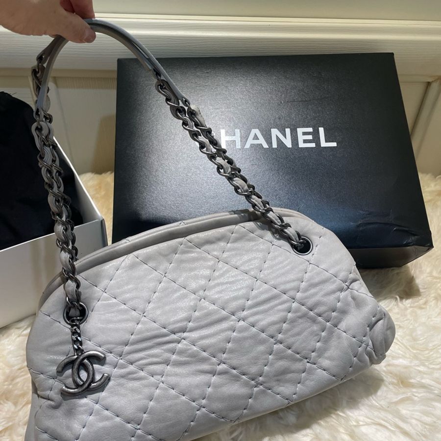 chanel 菱格保齡球鏈條包-2