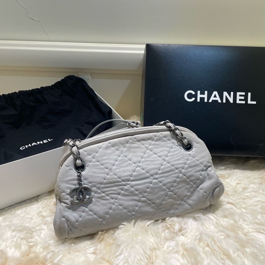 chanel 菱格保齡球鏈條包-5
